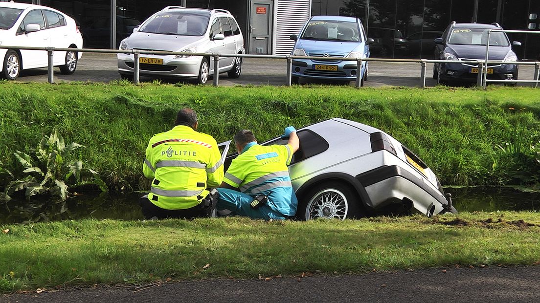 Het ongeluk gebeurde op de Europaweg in Hoogeveen (Rechten: Persbureau Meter)