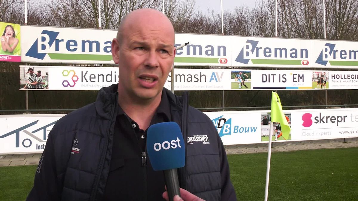 Michel Steggink na de nederlaag van Excelsior'31 tegen SC Genemuiden