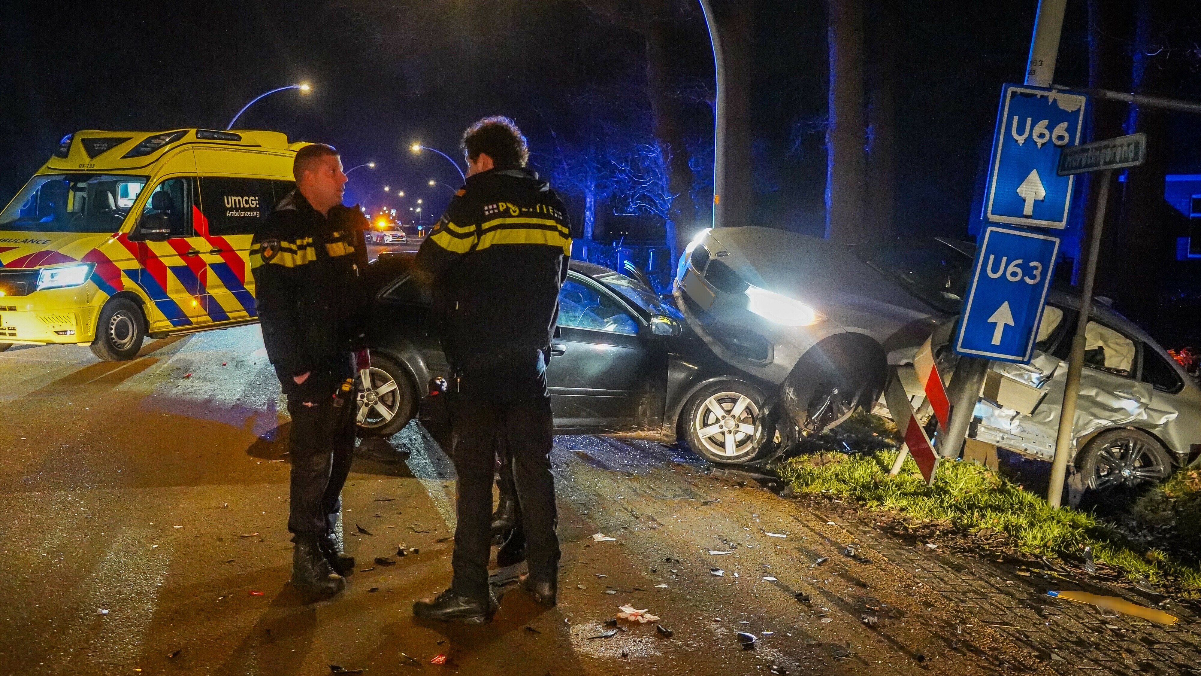 Auto's op elkaar gebotst bij Erm, inzittende gewond