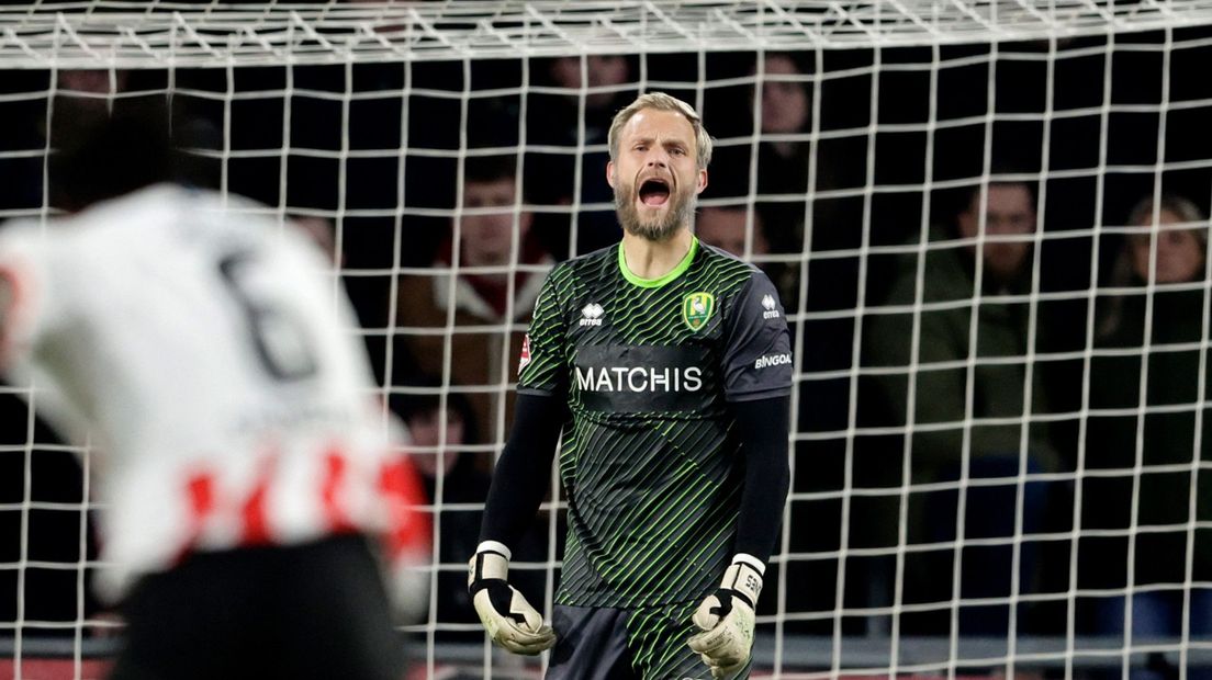 Sonny Stevens tijdens het bekerduel met PSV