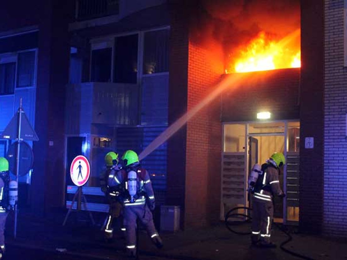 Brand in de Jonker Fransstraat.