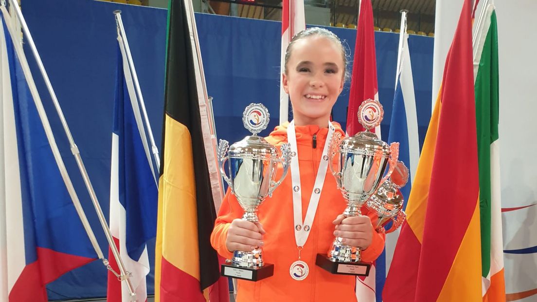Isabel (12) werd al drie keer Europees kampioen