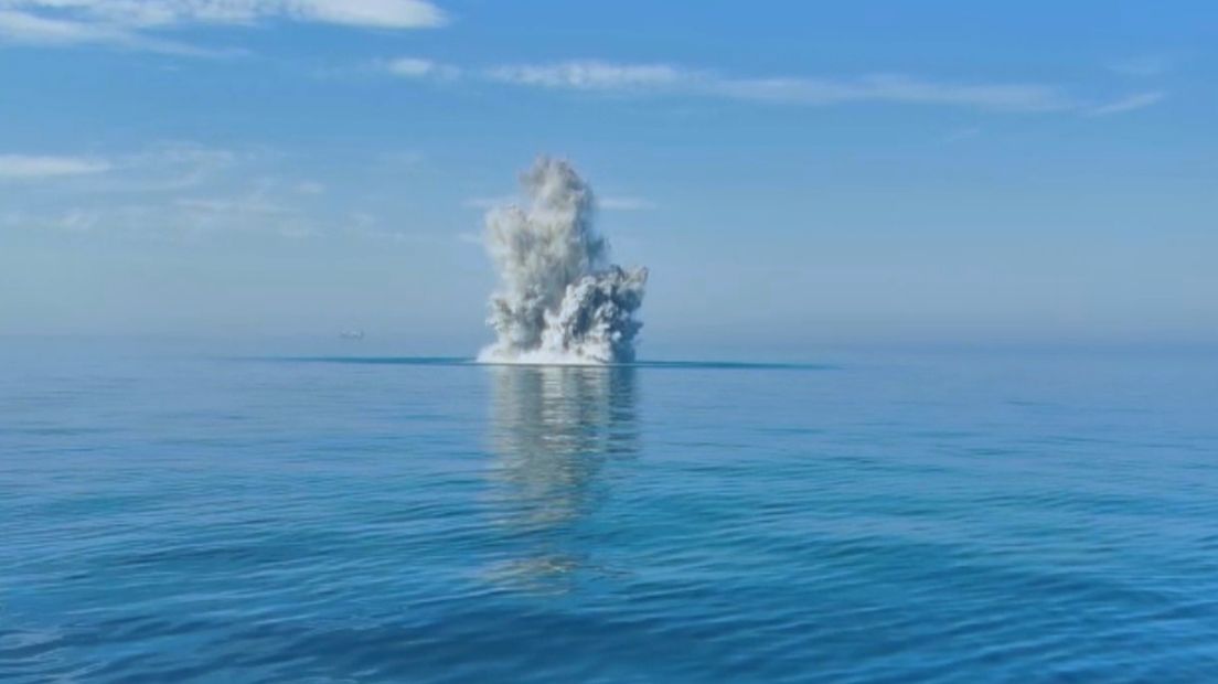 Vijf mijnen tot ontploffing gebracht voor de Zeeuwse kust