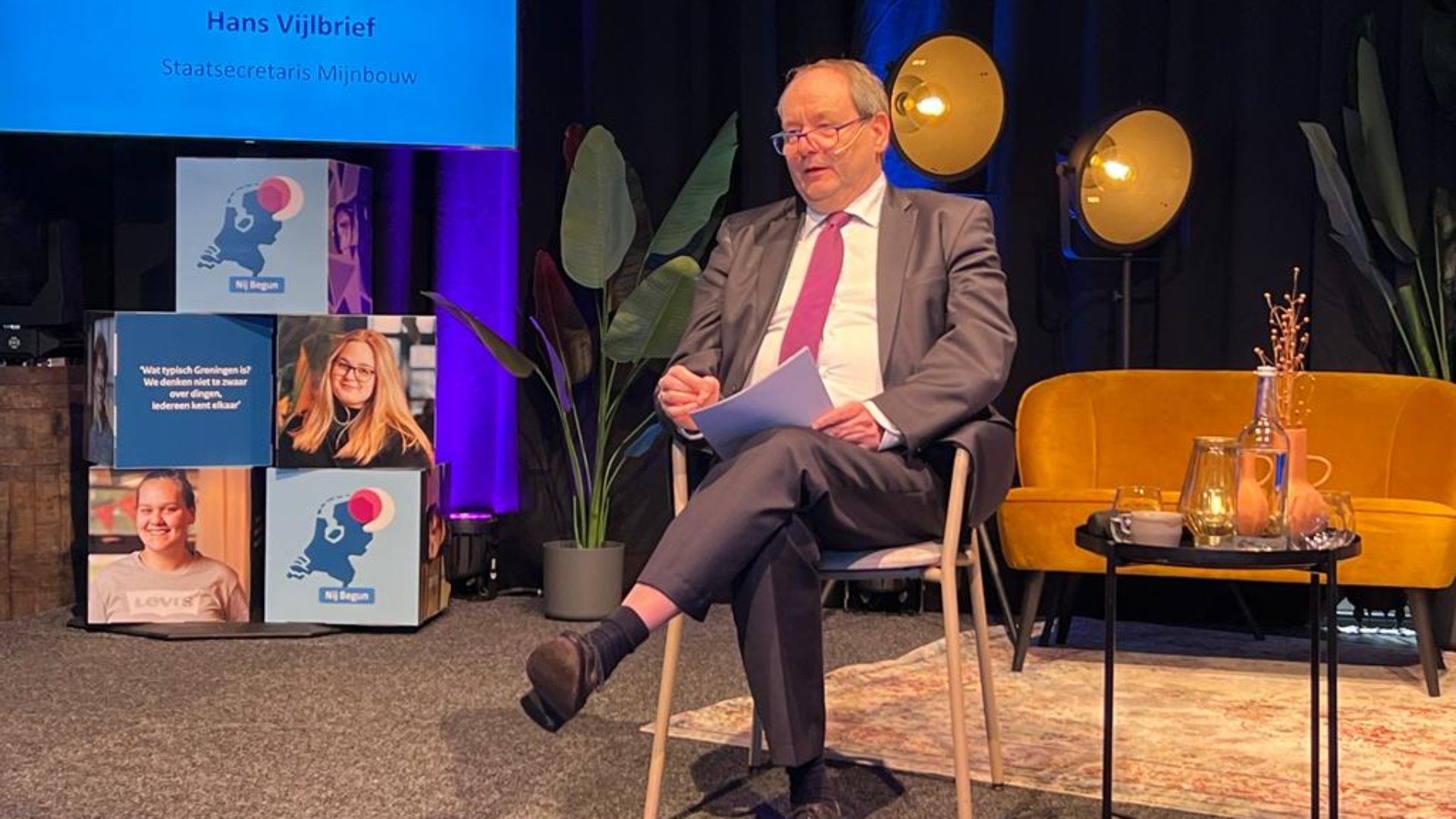 Demissionair staatssecretaris Hans Vijlbrief van Mijnbouw