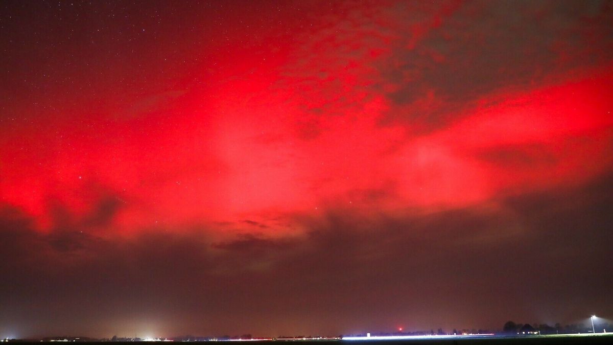 Poollicht maandagavond goed te zien op verschillende plekken in Fryslân