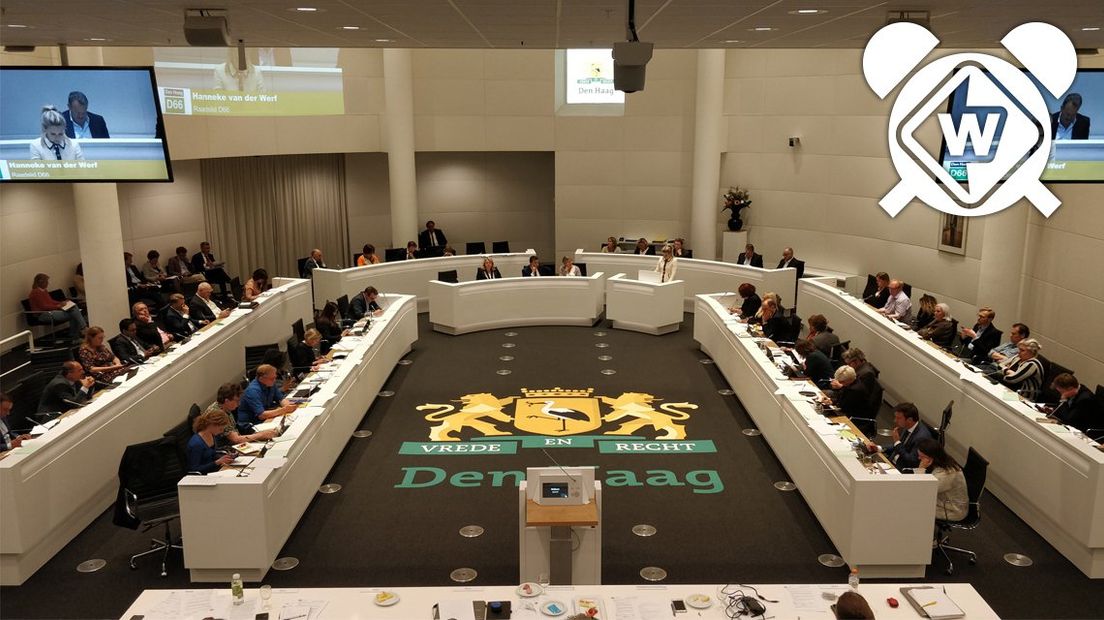 De gemeenteraad van Den Haag in debat
