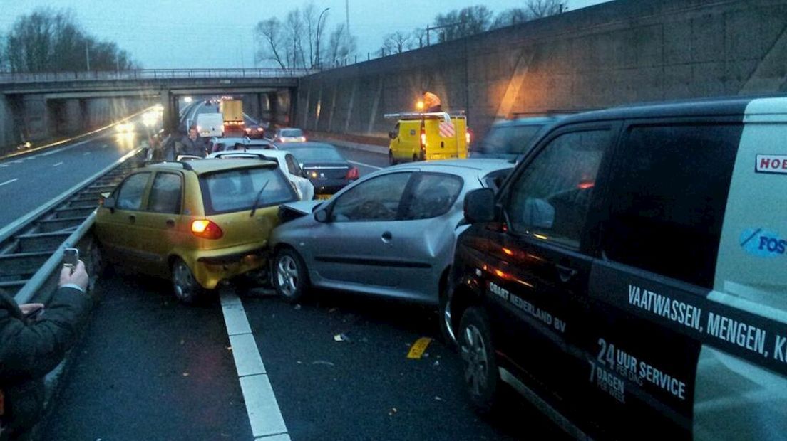 Aanrijding A1 ter hoogte van Ikea