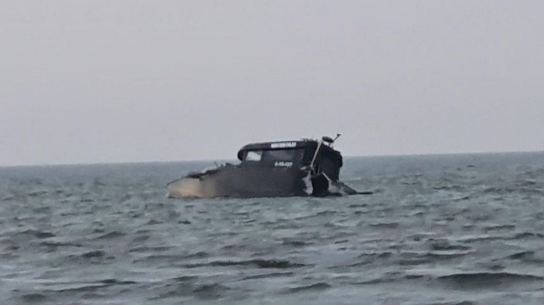 De watertaxi Stormloper na het ongeluk