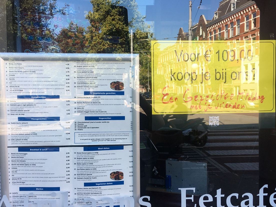 Ook een Afrikaans eetcafé voert actie tegen dubbel parkeren