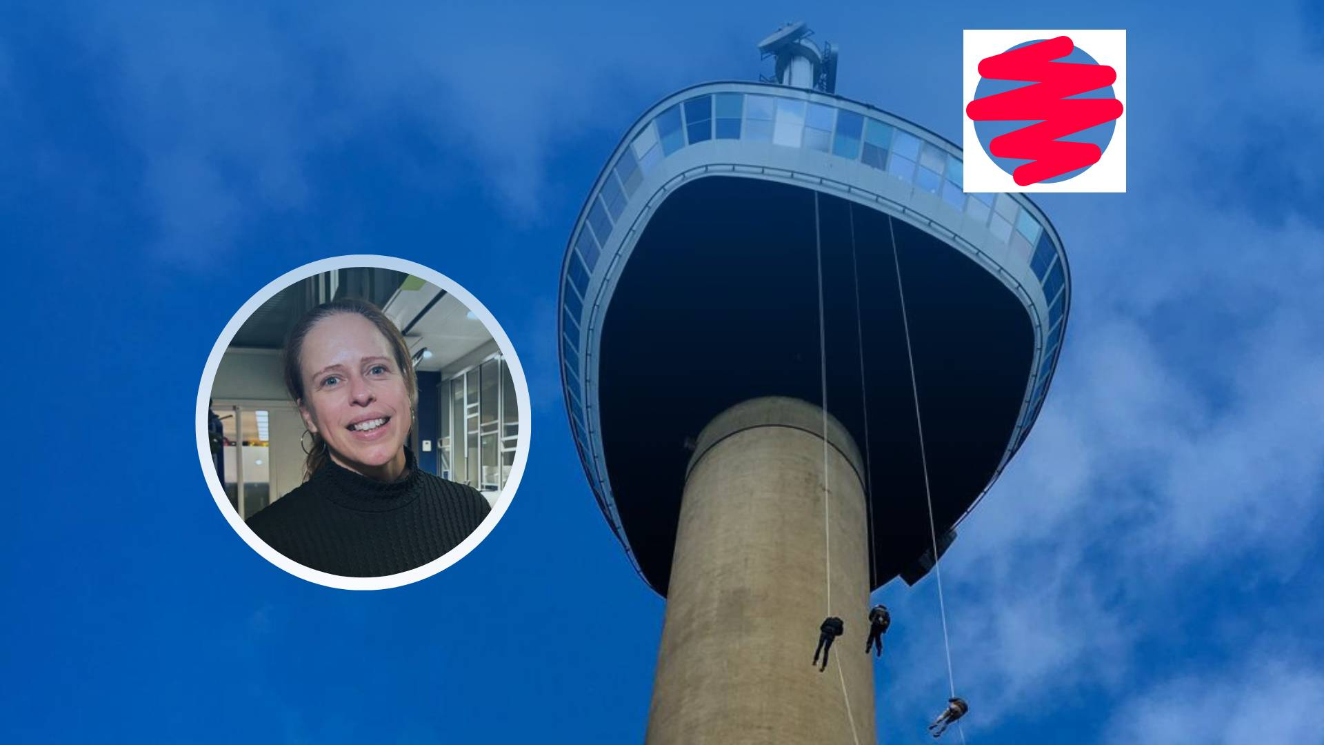 Belofte maakt schuld! Schouten gaat abseilen van de Euromast.