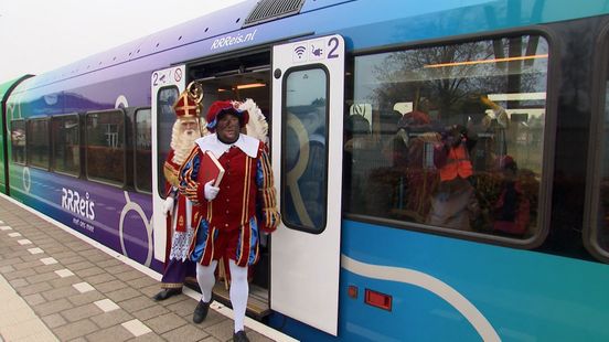 VIDEO: Sinterklaas komt met de trein naar Sinterswijk
