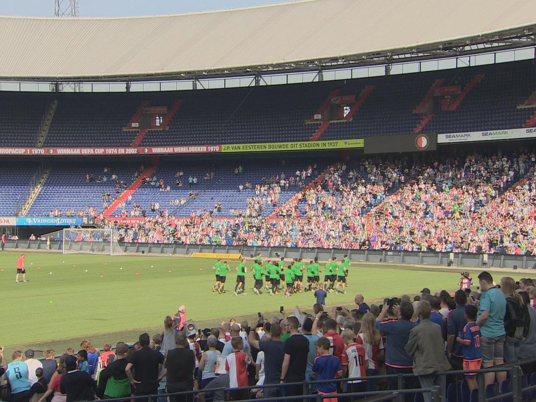 De Kuip tijdens de eerste training van Feyenoord
