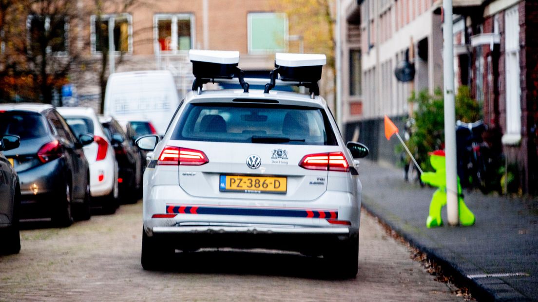 Een scanauto in Den Haag