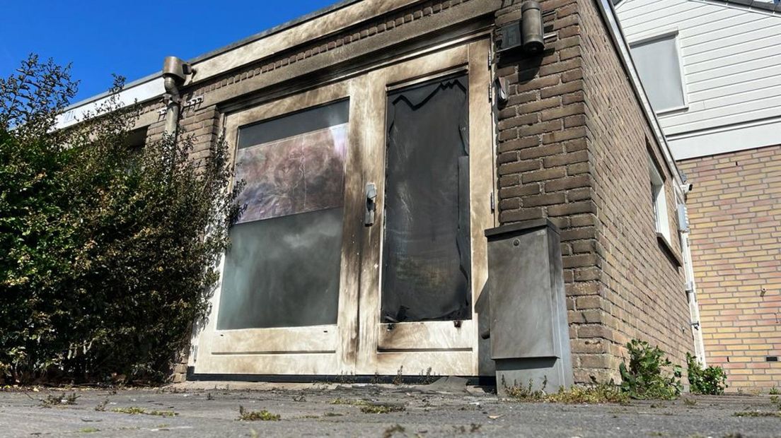 Het huis raakte flink beschadigd