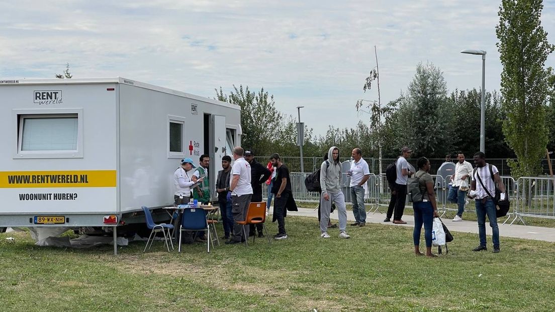 De unit van het Rode Kruis in Ter Apel
