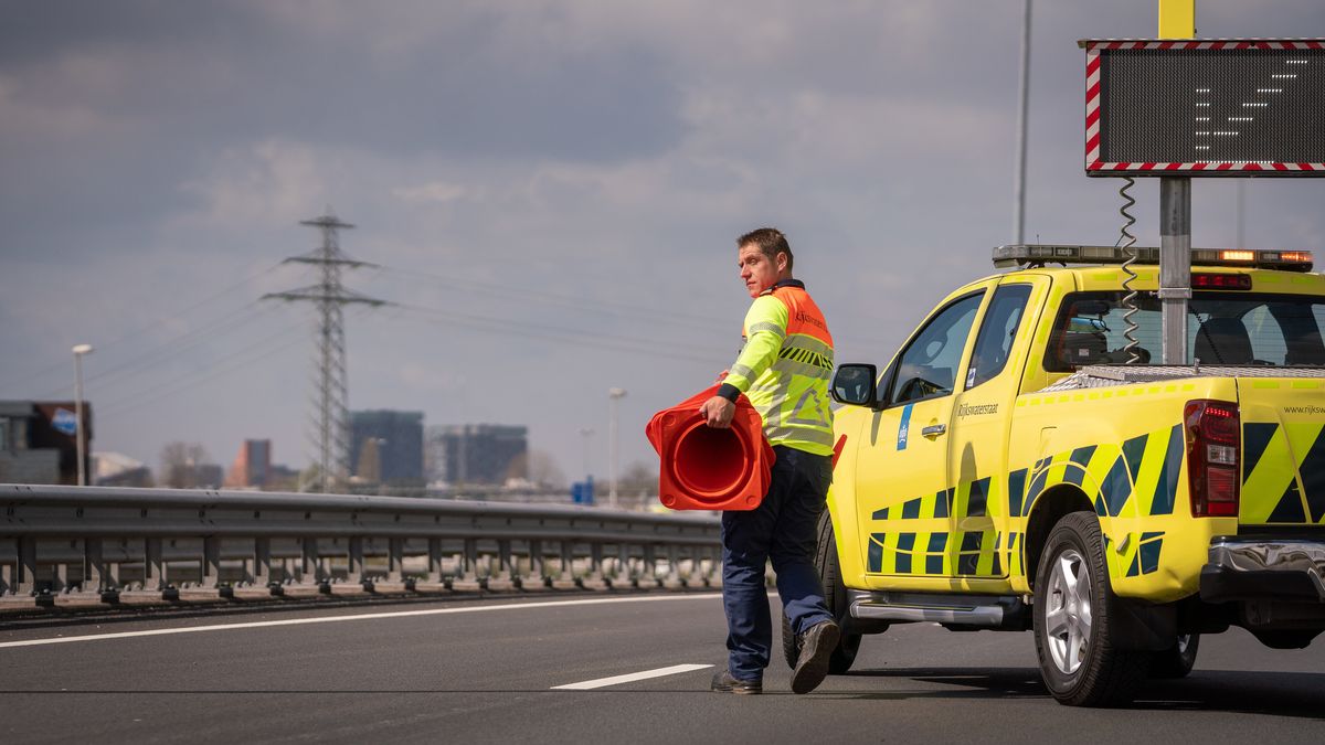 Vertraging op A2 door glasscherven