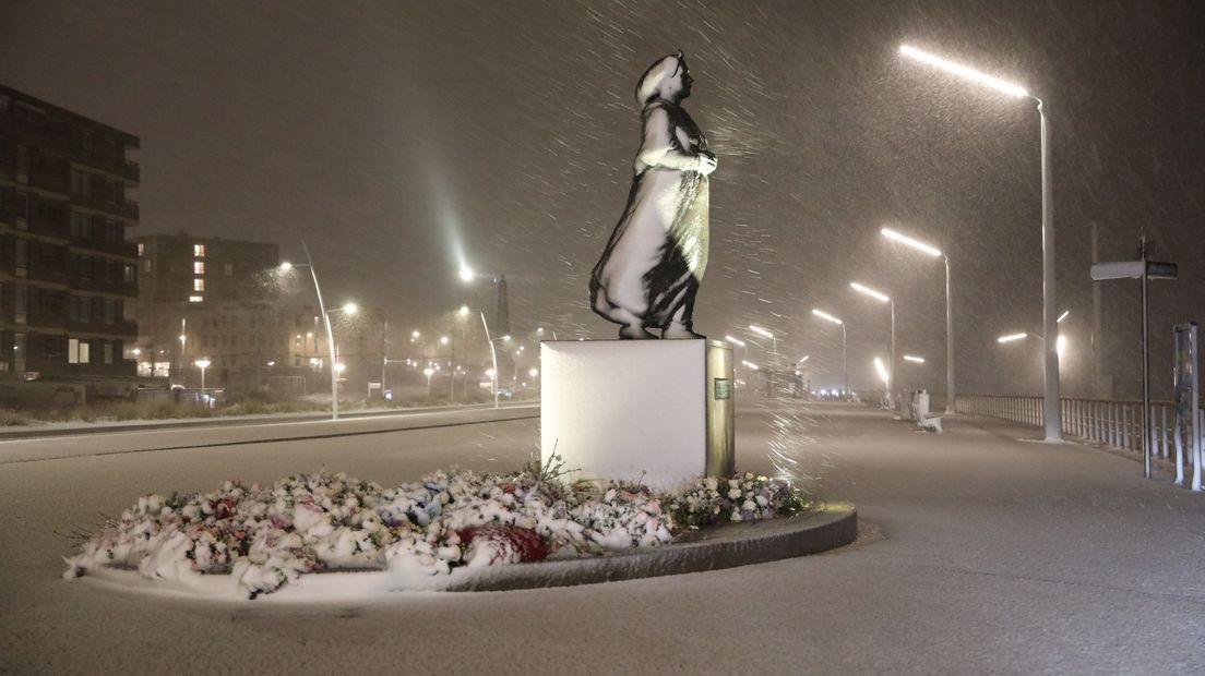 Sneeuw op Scheveningen