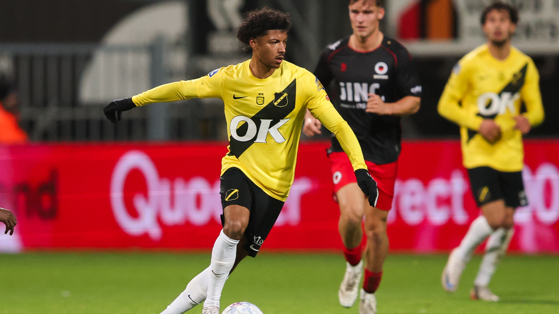 Brym in actie tegen Excelsior namens NAC Breda