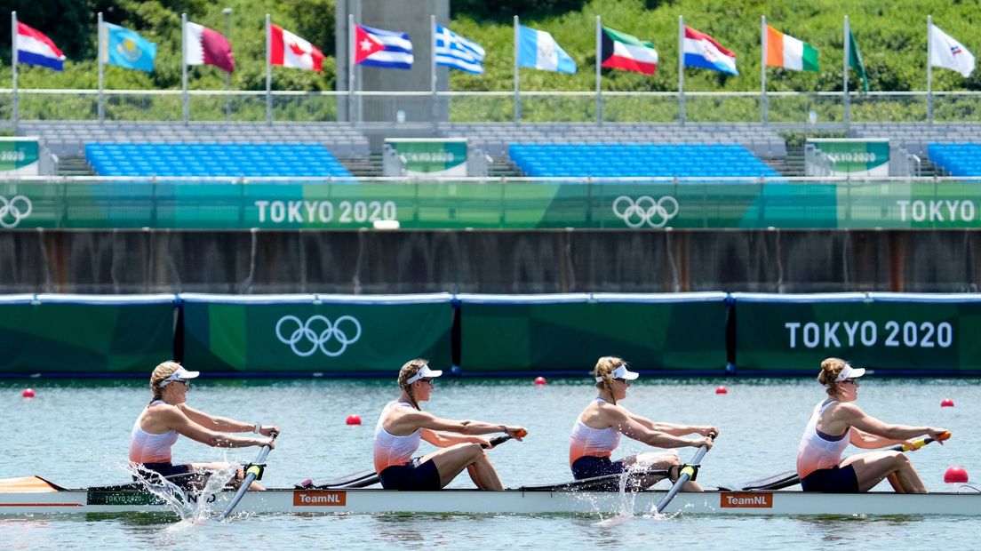 Ellen Hogerwerf, Karolien Florijn, Ymkje Clevering en Veronique Meester in actie