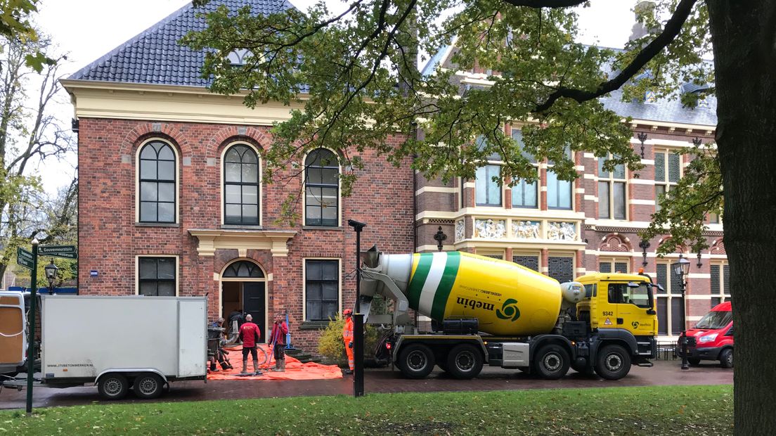 De Abdijkerk van het Drents Museum wordt verbouwd (Rechten: RTV Drenthe/Jeroen Willems)