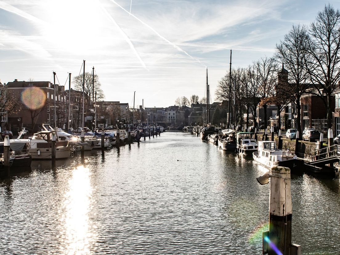 De oude haven van Dordrecht