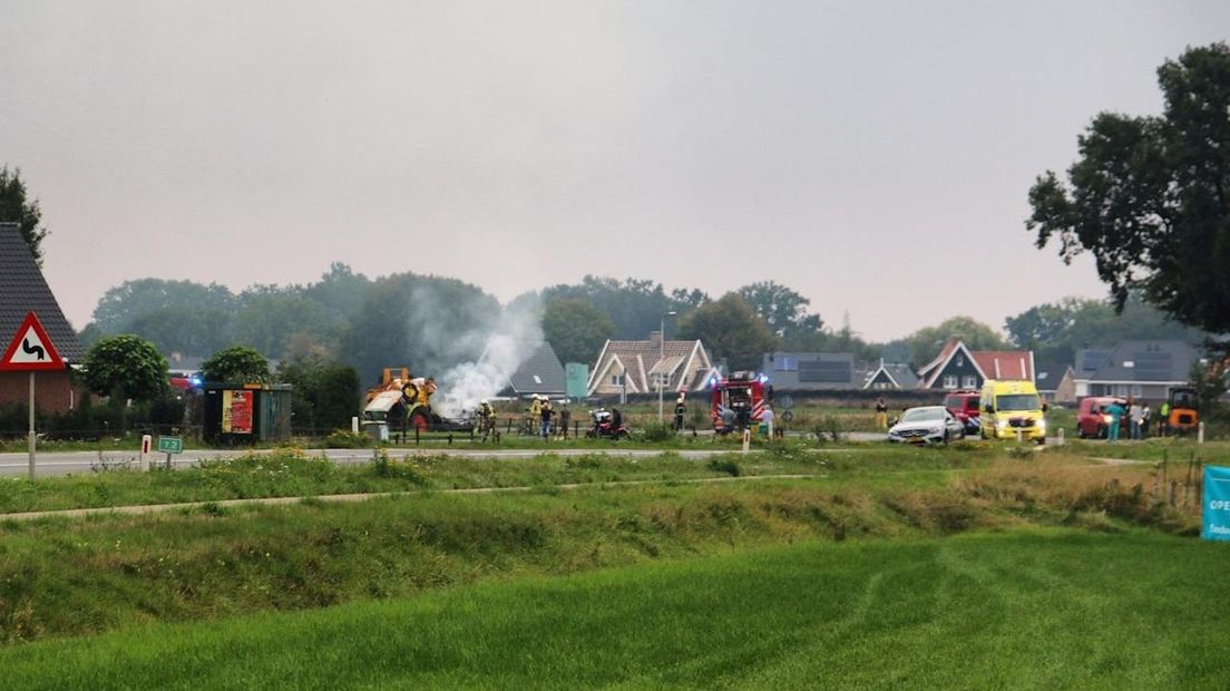 Gewonden na aanrijding tussen tractor en auto bij Deurningen