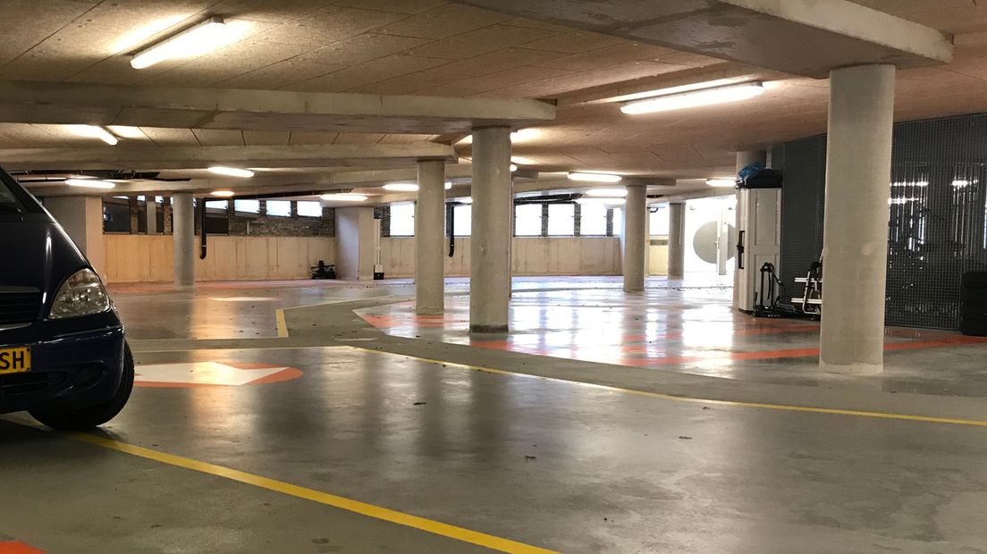 De parkeergarage onder De Combinatie in Vlissingen