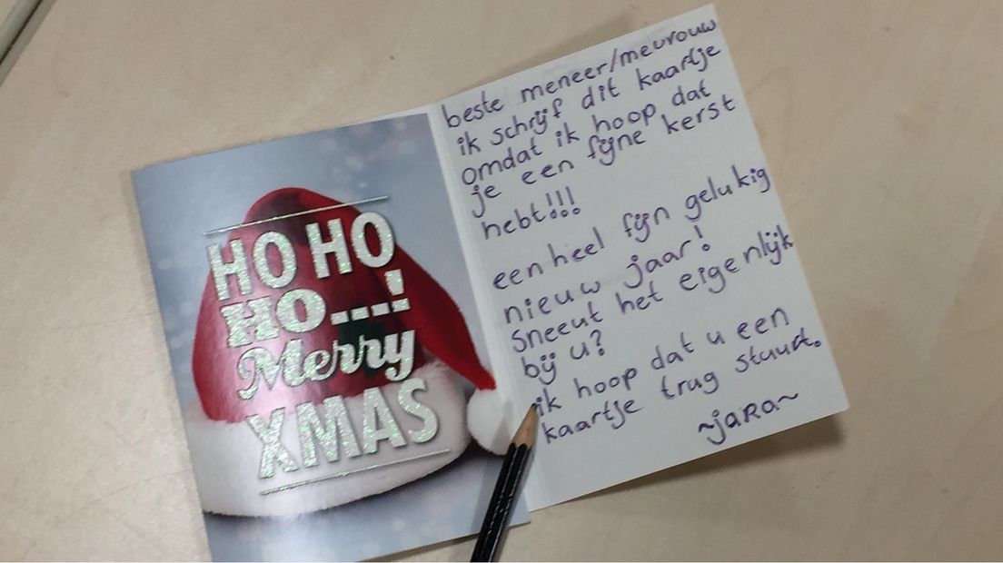 Basisschool De Imenhof schrijft kerstkaarten