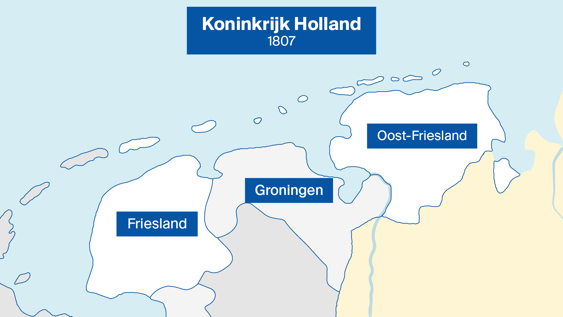 Oost-Fryslân kwam in 1807 bij het Koninkrijk Holland