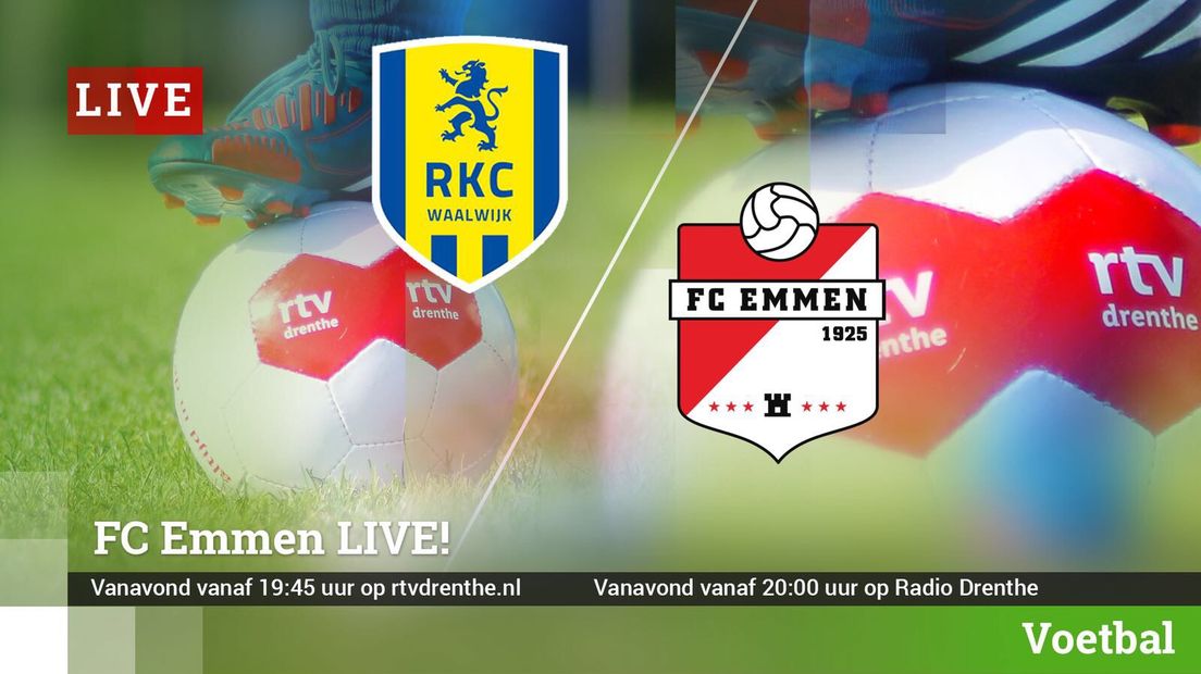 FC Emmen trapt het seizoen af in Waalwijk tegen RKC