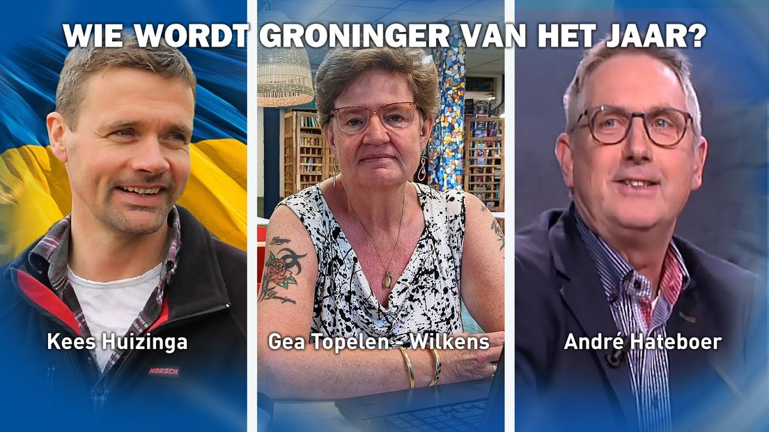 De drie finalisten voor Groninger van het Jaar