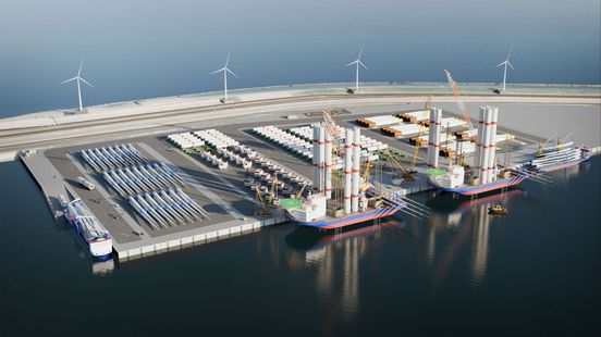 Nieuwe terminal ter grootte van 90 voetbalvelden voor windmolens op zee