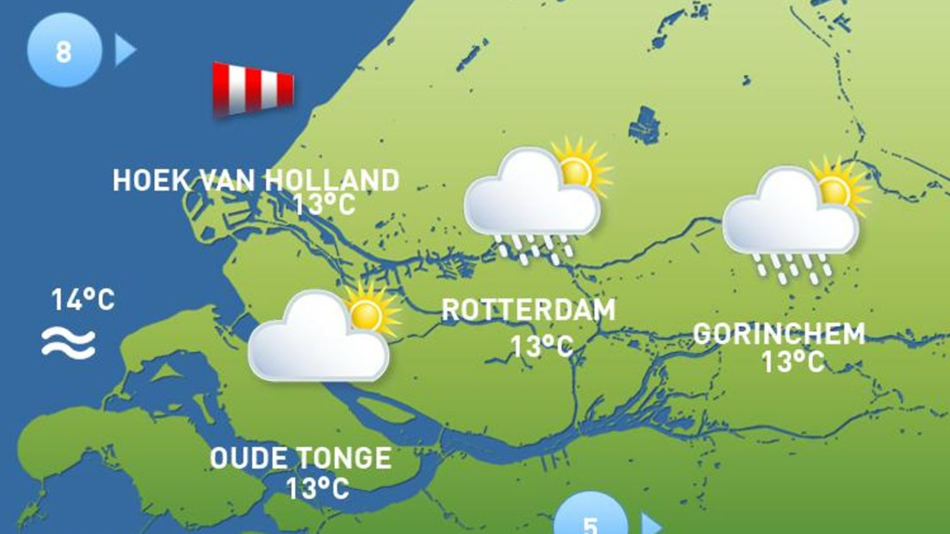 Het wordt qua weer een onstuimige zondag.
