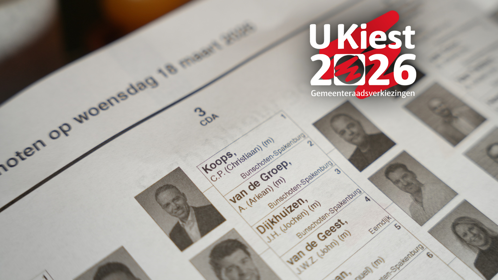 Gemeente Bunschoten stopt met bezorging kandidatenlijst na (spel)fouten