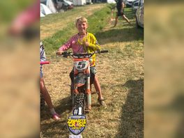 Iven (7) uit Klazienaveen bemachtigt eerste plek op de Zwarte Cross