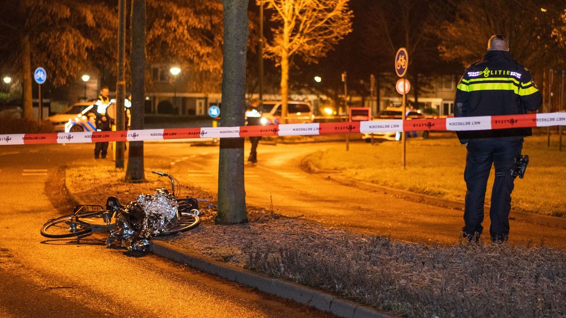 De fiets van het 16-jarige slachtoffer.