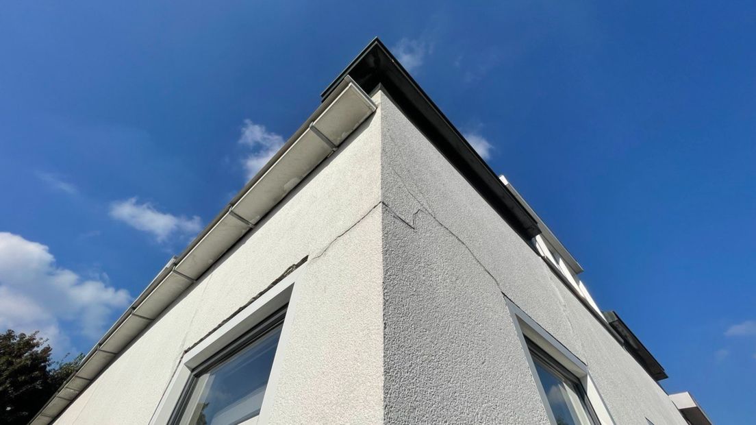 Een woning met bevingsschade