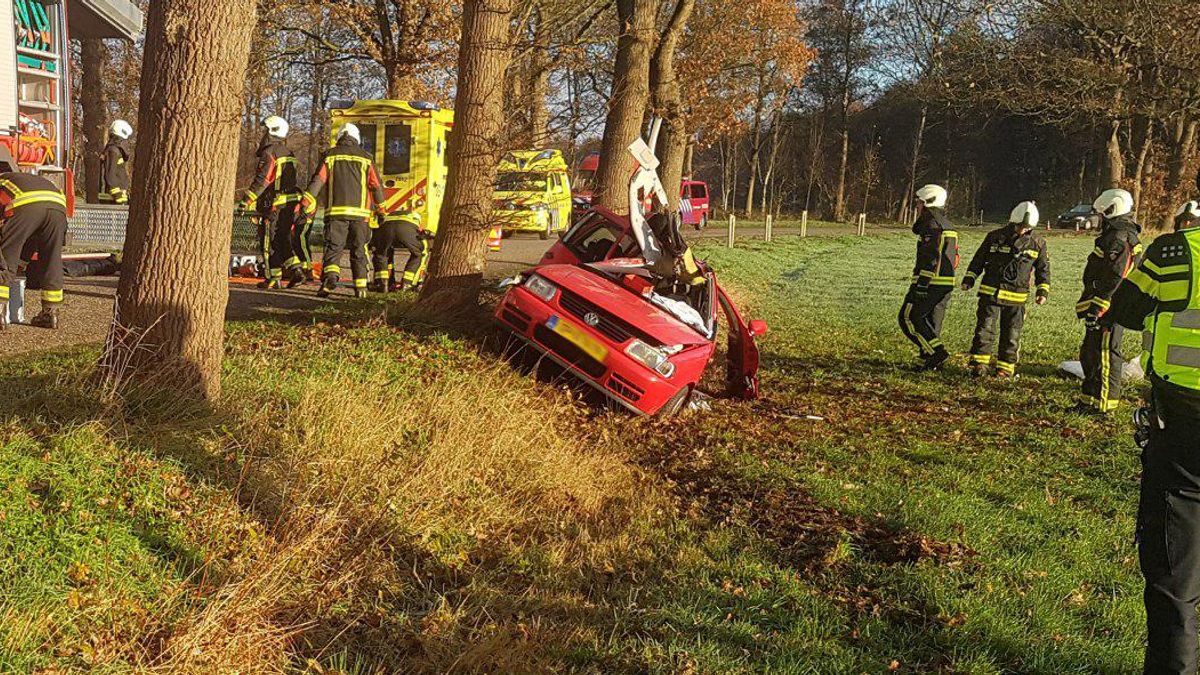 Automobilist ernstig gewond bij ongeluk op Klatering