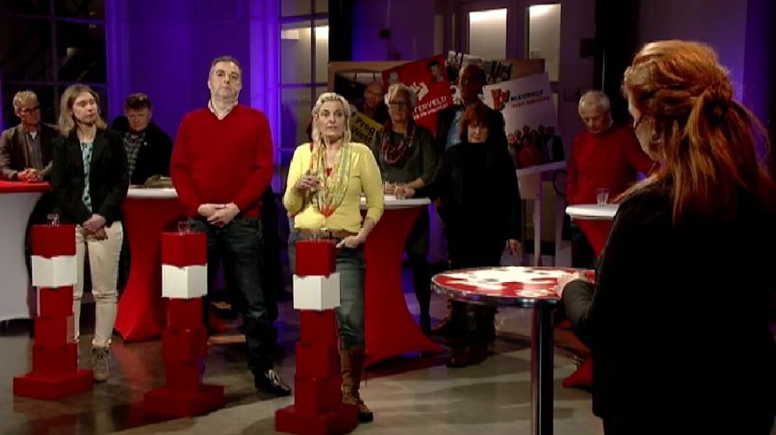 De partijen in debat over onder meer de lelieteelt (Rechten: RTV Drenthe)