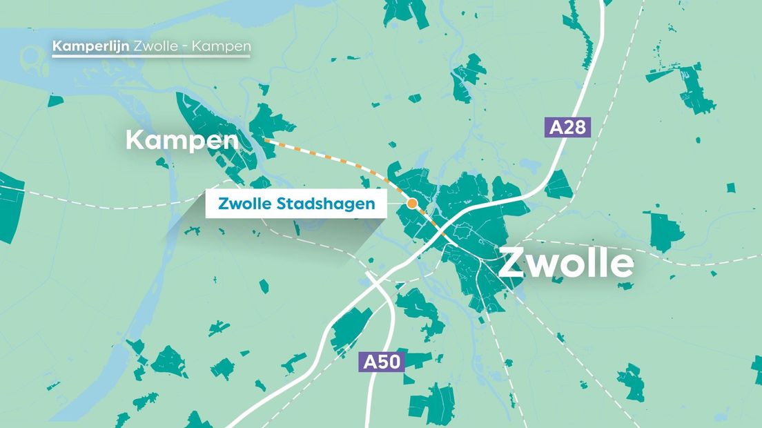 Kamperlijntje tussen Zwolle en Kampen