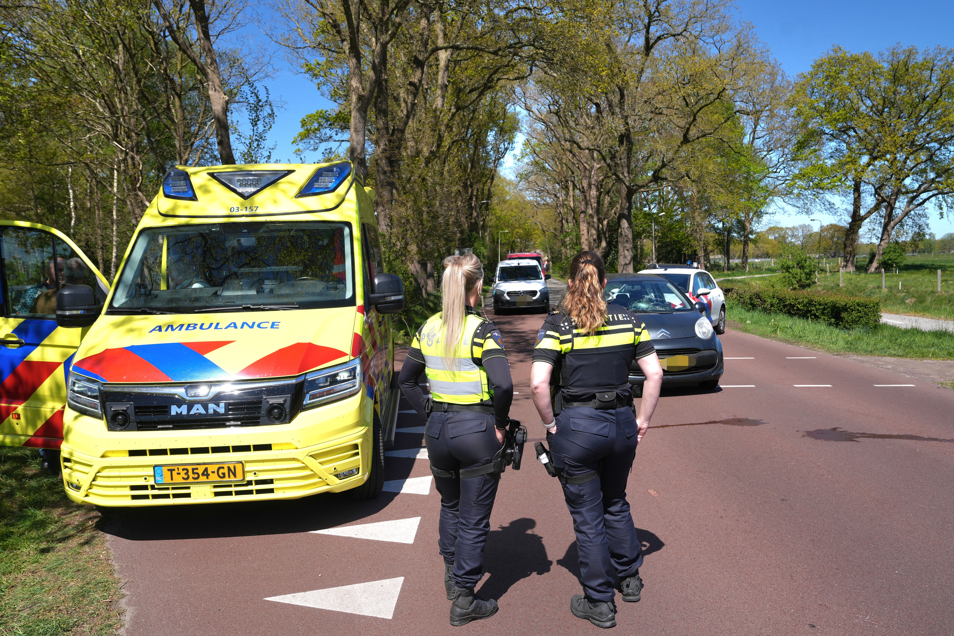 Fietser gewond bij aanrijding in Zuidwolde.