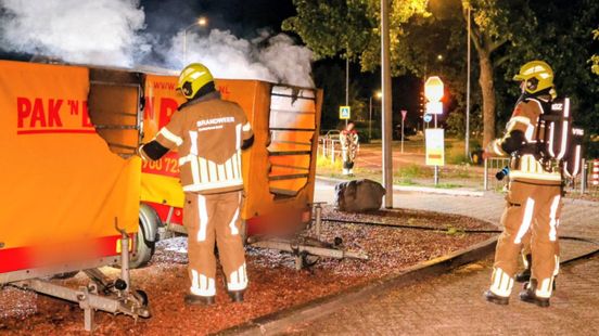 Brandweer opnieuw hele nacht bezig met afvalbranden: tweede keer in een week Nieuws