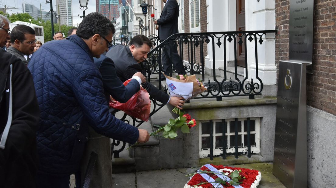 Herdenking bij Turkse ambassade