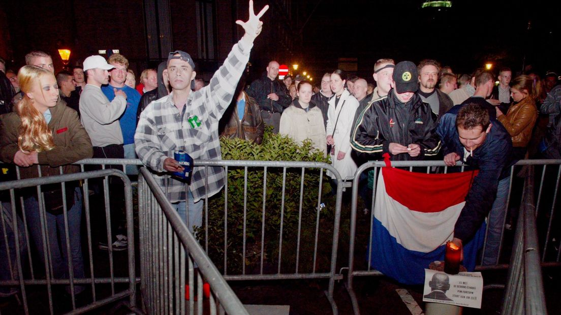 Demonstranten bij Binnenhof