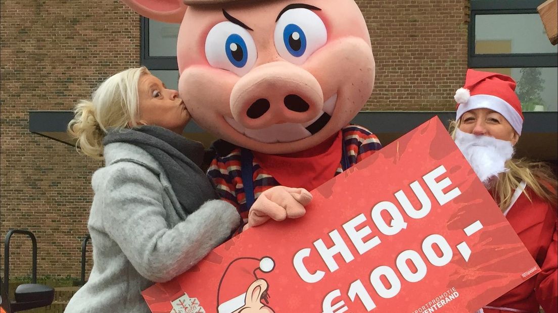 Een dikke zoen voor Steven Pig