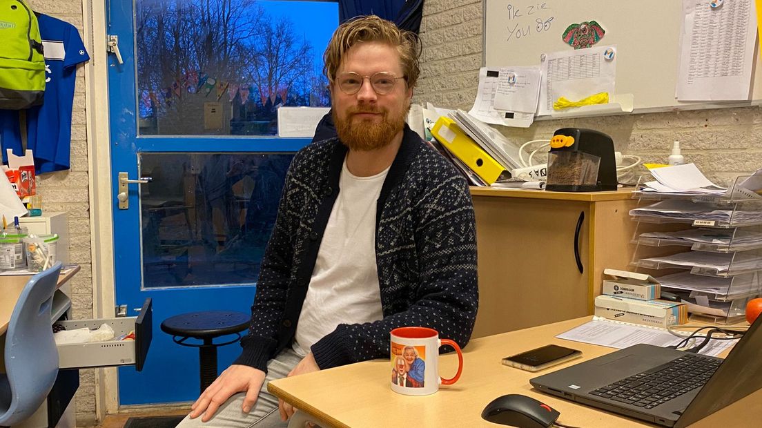 Meester Jesper Zijlstra van basisschool De Dukdalf in Leiden