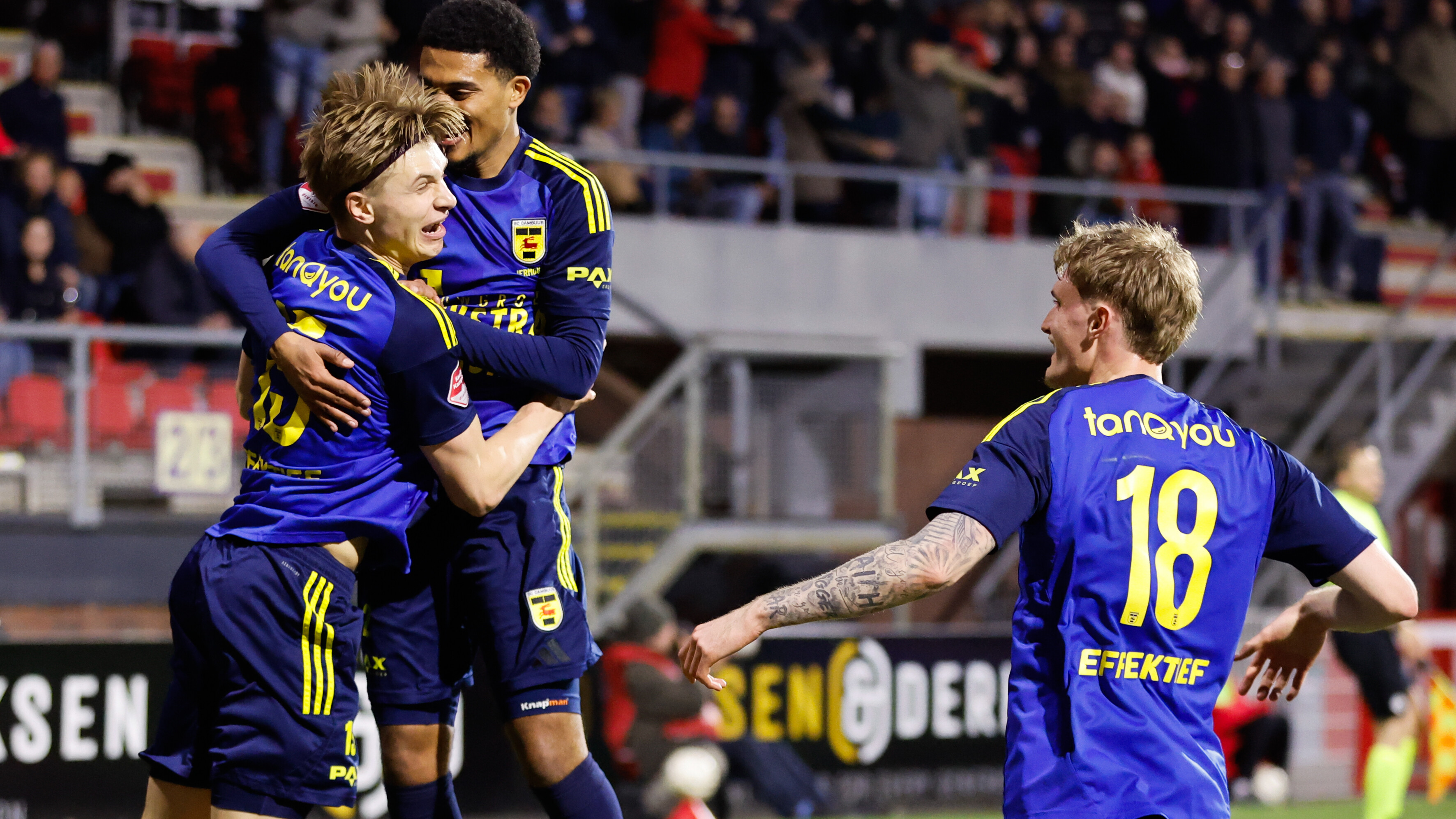 Feest bij de Cambuurspelers