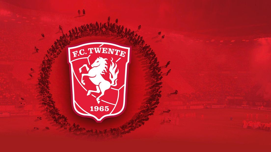 Twente, verenigt! met logo FC Twente