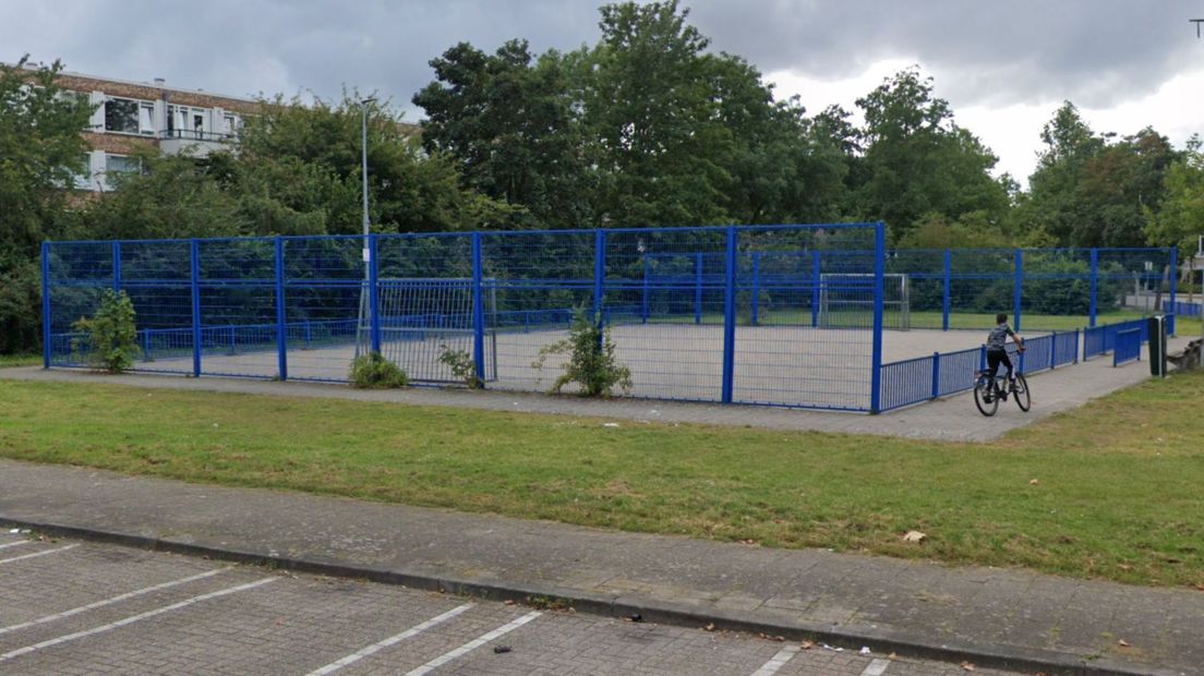 De voetbalkooi aan de Agavedreef