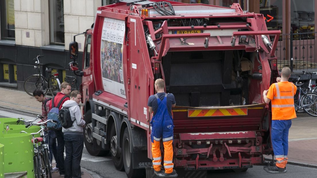 Een van de huidige vuilniswagens